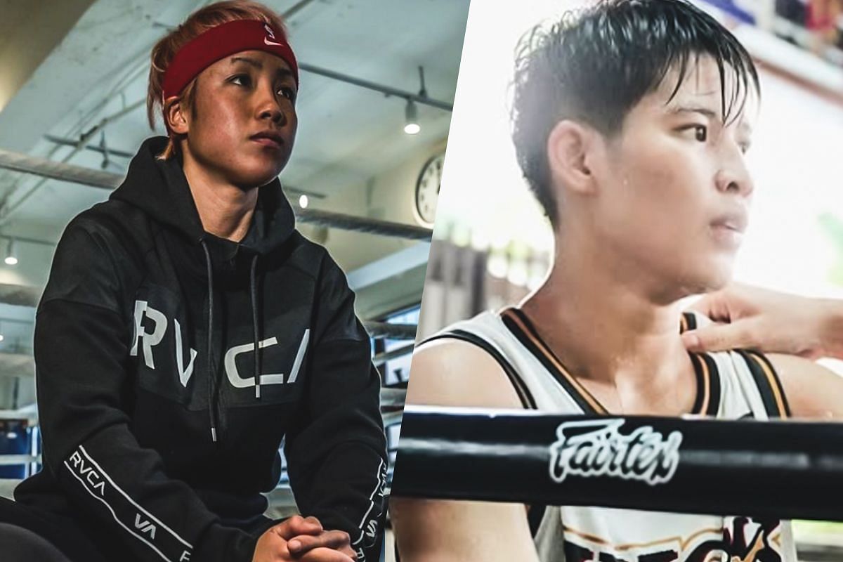 Kana Morimoto (left) and Phetjeeja (right). [Photos from ONE Championship]