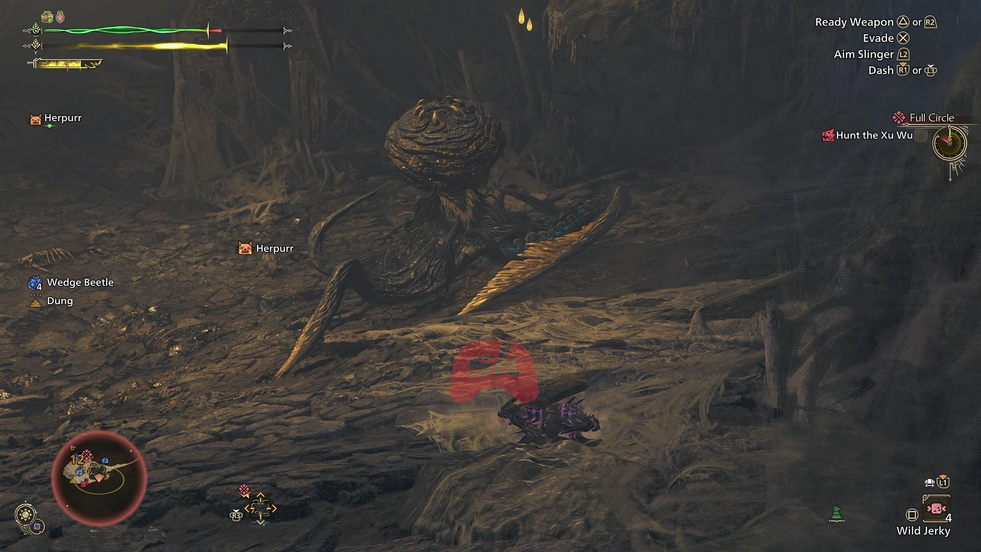 The tentacled predator in MH Wilds (Image via Sportskeeda Gaming || Capcom)