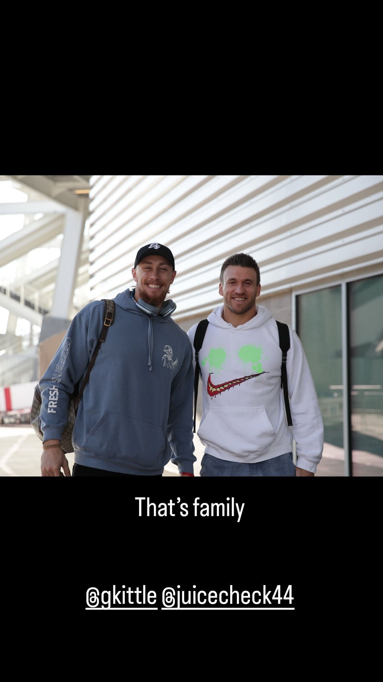 Kyle Juszczyk and George Kitthe had been together since 2017