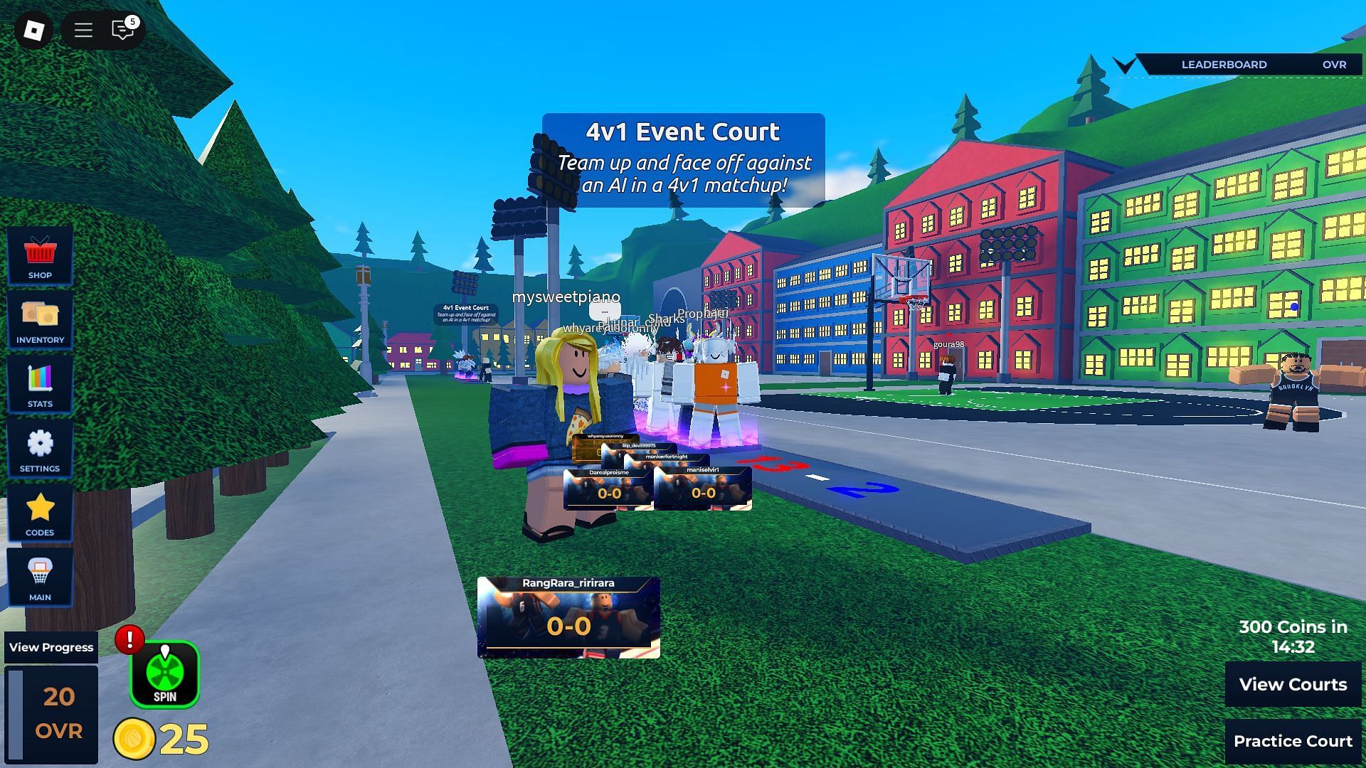 The 4v1 Matchup area (Image via Roblox)