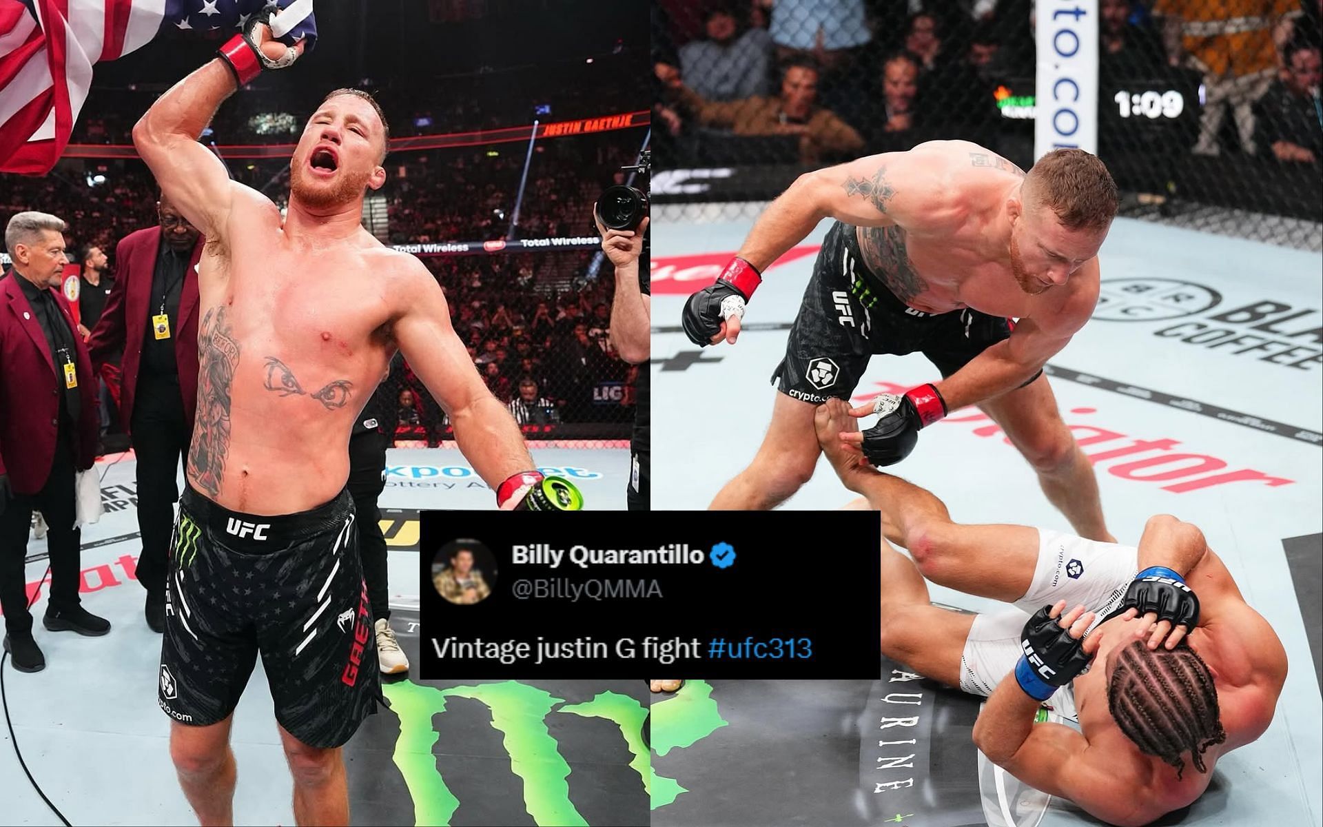 MMA pros react to UFC 313 co-main fight between Justin Gaethje and Rafael Fiziev. [Images courtesy: @ufc on Instagram]