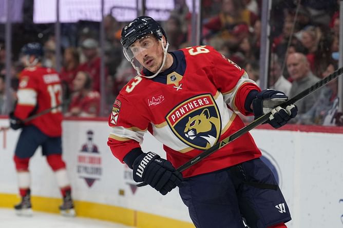 Brad Marchand's wife Katherine drops 1-word reaction to former Bruins captain's Panthers debut