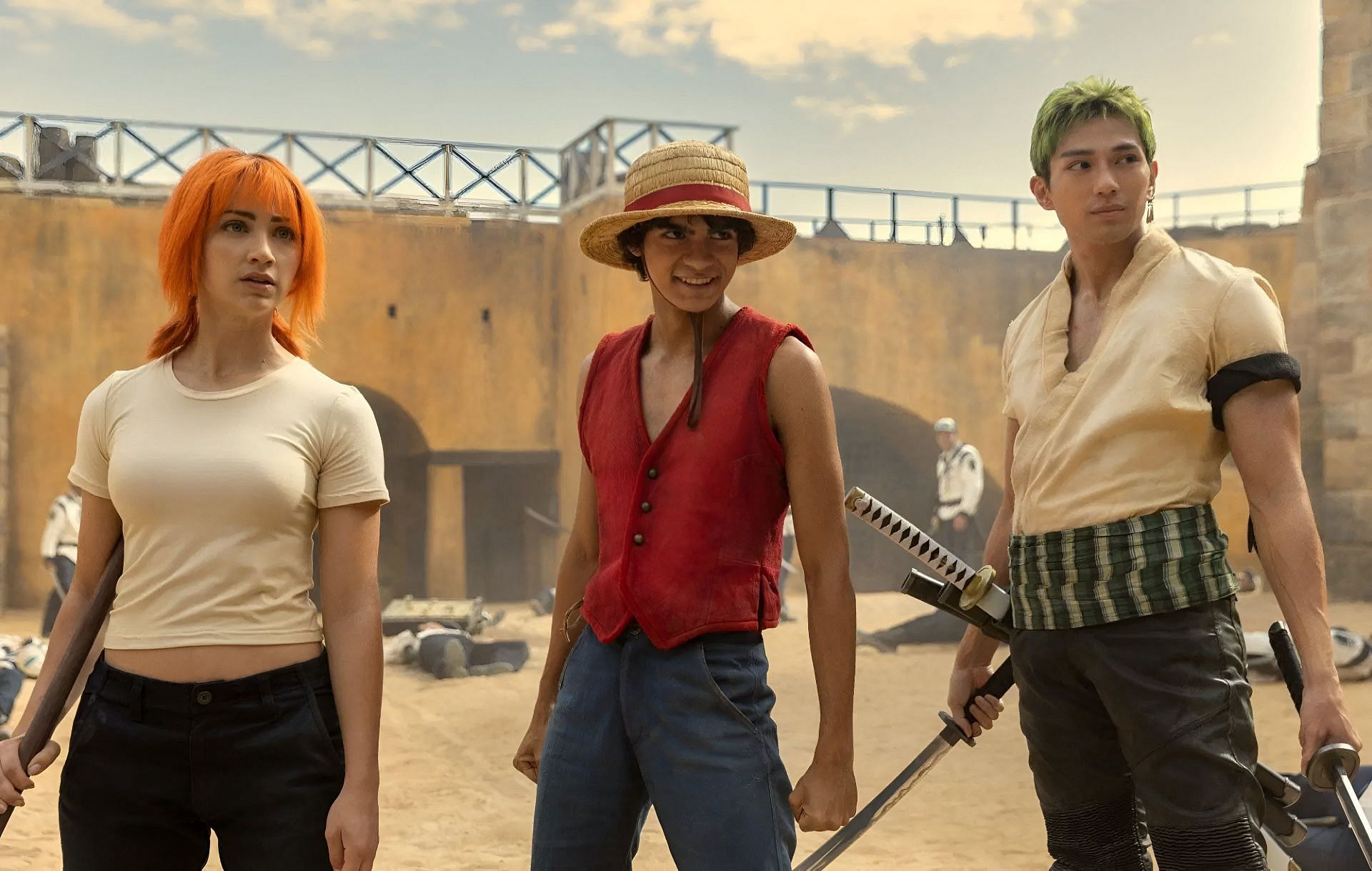 The Straw Hat Pirates as seen in the live-action (Image via Netflix)