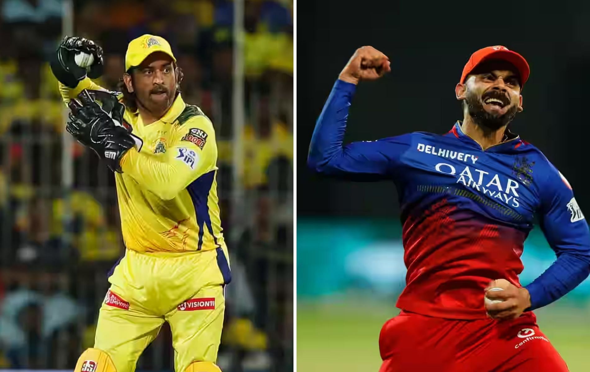MS Dhoni (left) and Virat Kohli (right). (Pics: iplt20.com).