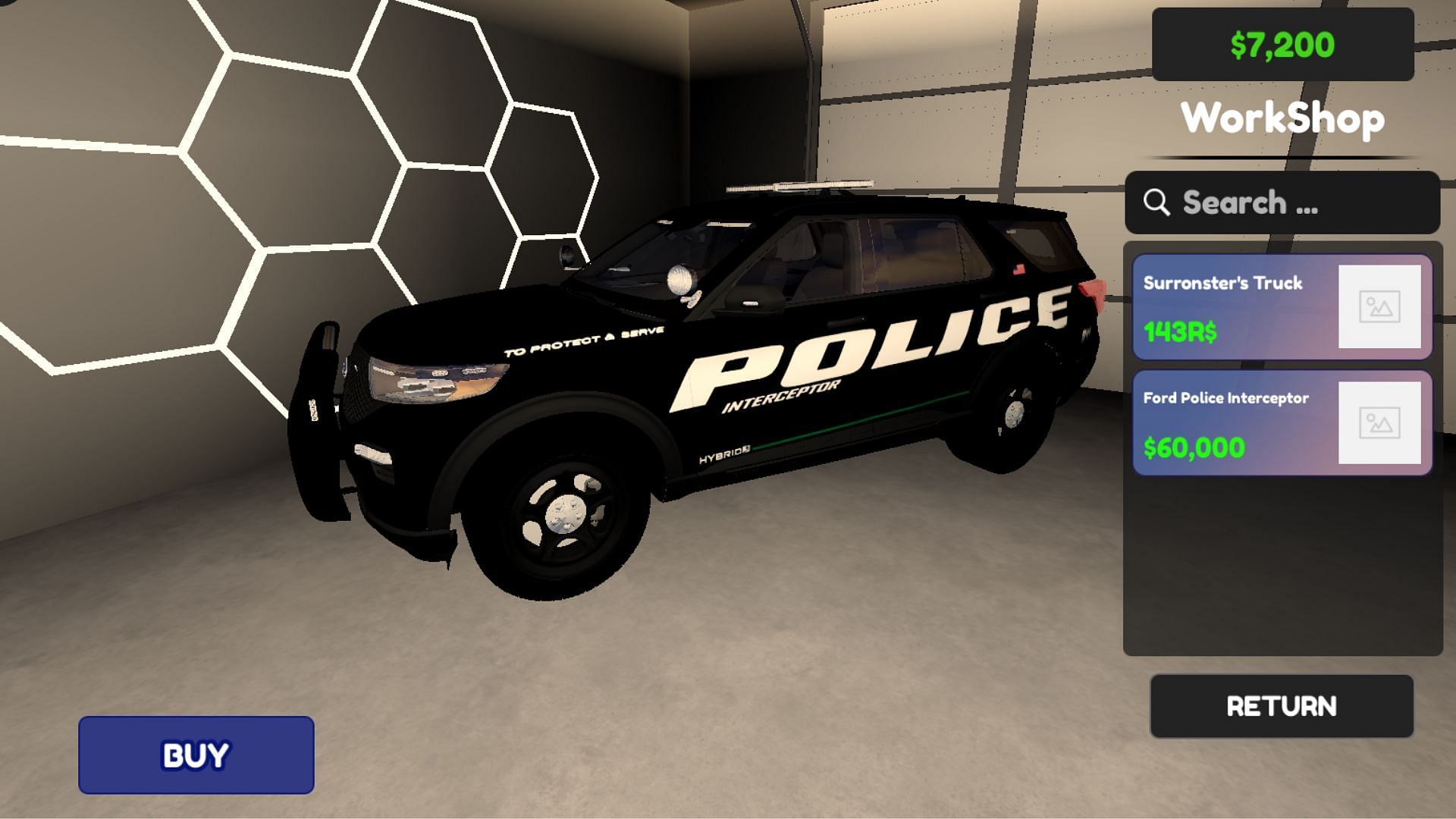 You can also purchase cars in Urban Moto (Image via Roblox)