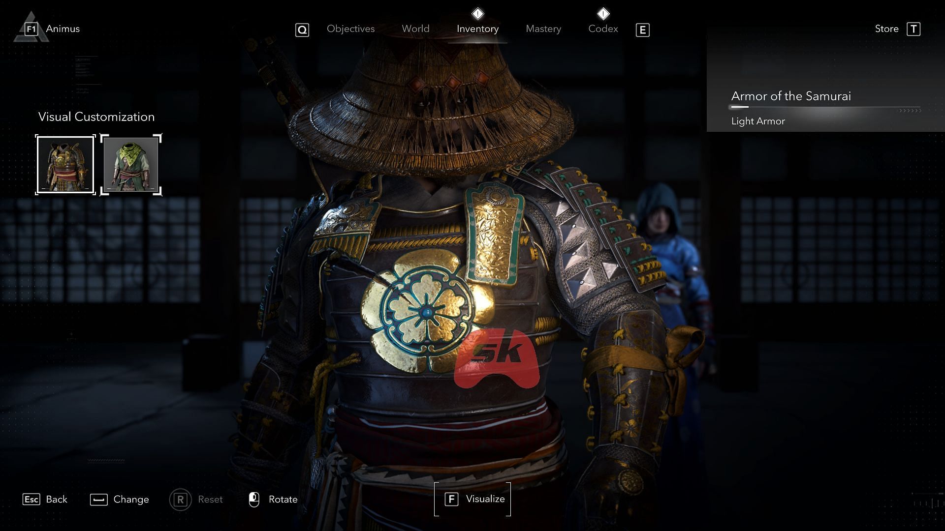 You can now change the look of your armor (Image via Sportskeeda Gaming // Ubisoft)