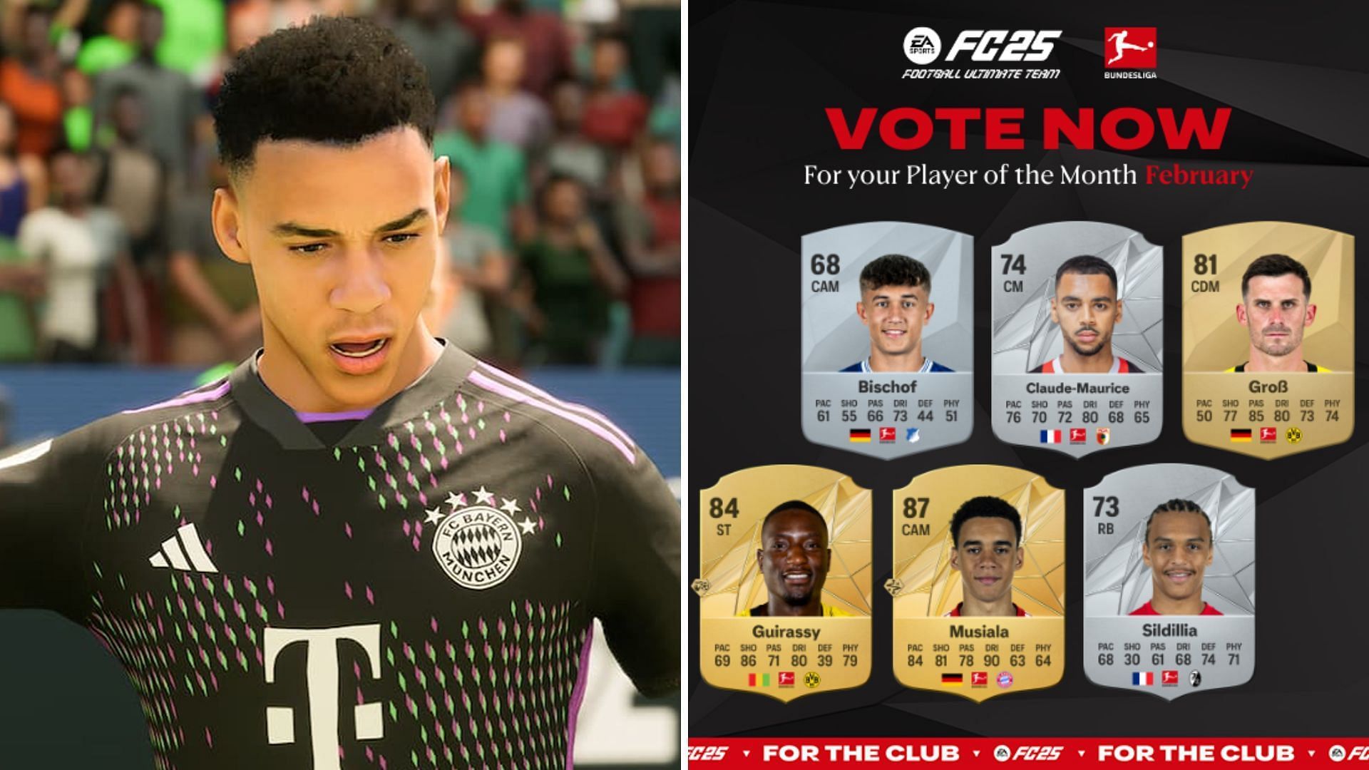 Bundesliga February POTM nominees are now live (Image via EA Sports)