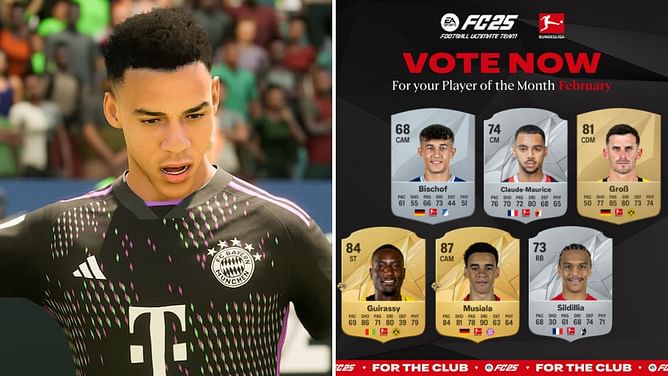 EA FC 25 Bundesliga POTM nominees for February revealed, Musiala and Guirassy lead the line