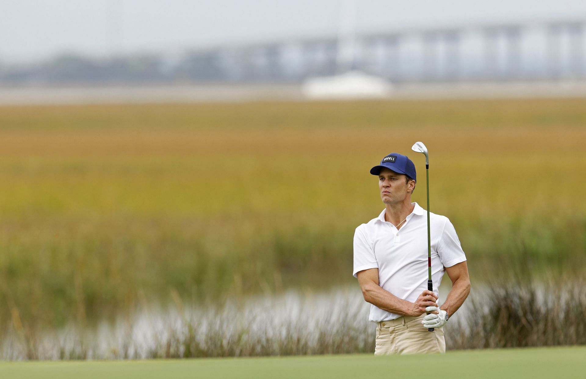 Tom Brady at the 2024 RSM Classic&#039;s Pro-Am (via Getty)