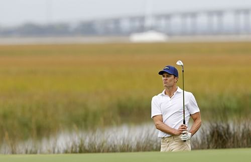 Tom Brady at the 2024 RSM Classic's Pro-Am (via Getty)