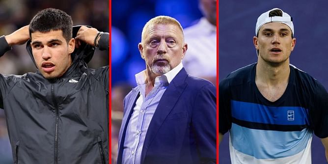 Boris Becker drops 2-word reaction to Carlos Alcaraz, Jack Draper & other Indian Wells semifinalists crashing out in Miami Open 2R upsets