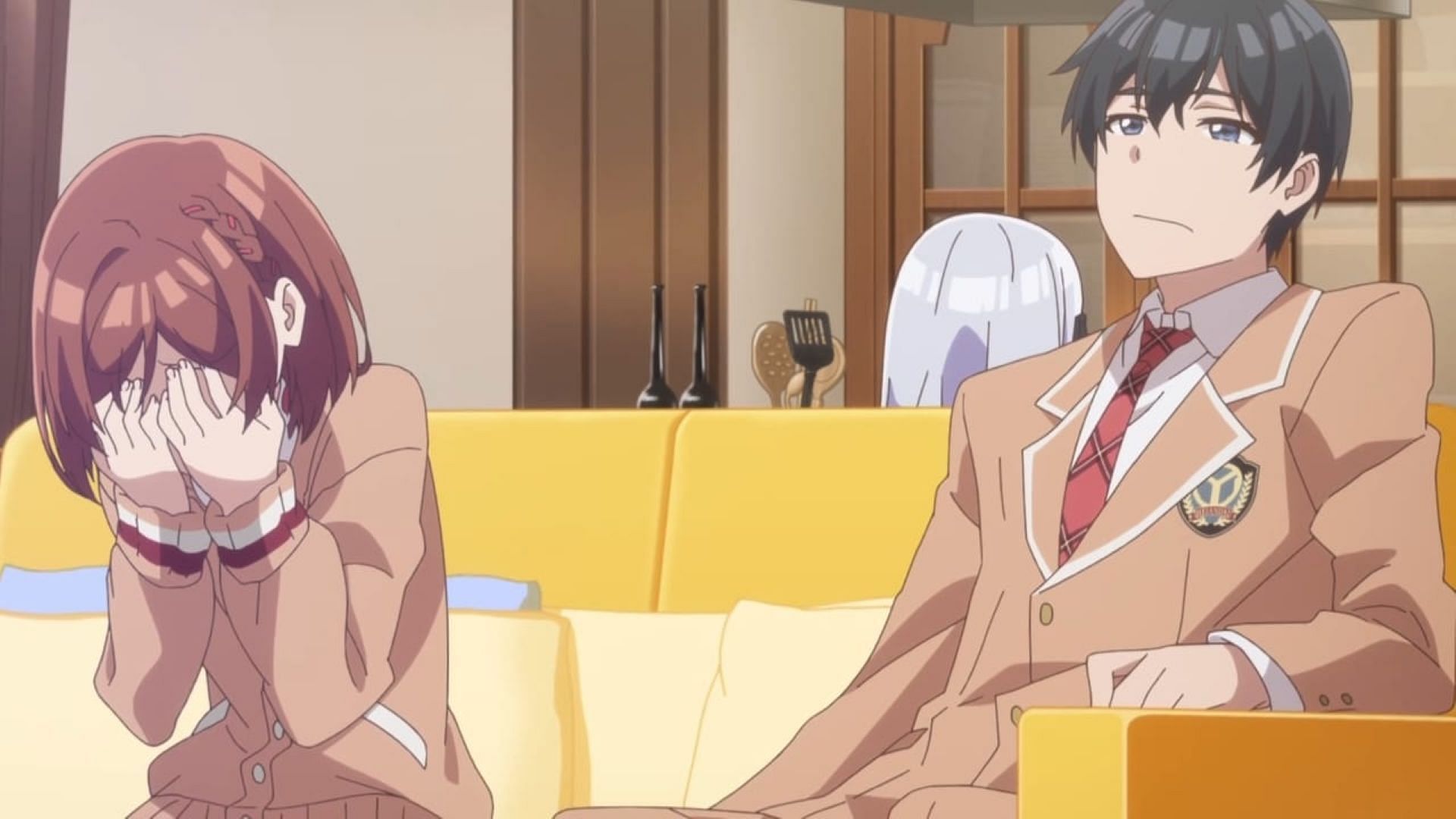 Akane and Saito, as seen devastated in the episode (Image via Studio Gokumi and AXsiZ)