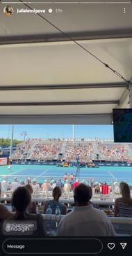 Screengrab of Julia Lemigova 's Instagram story. Source: Instagram @julialemigova