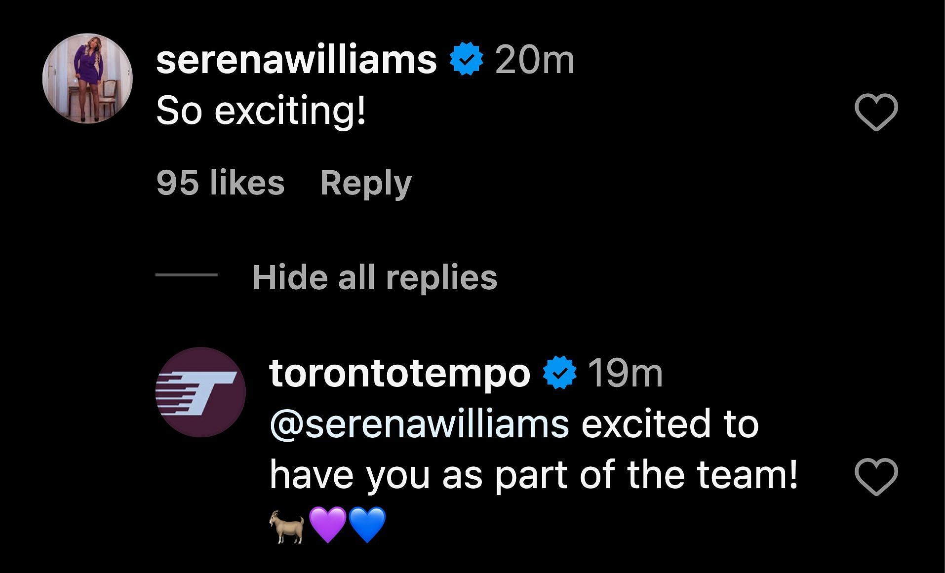 Serena Williams comment