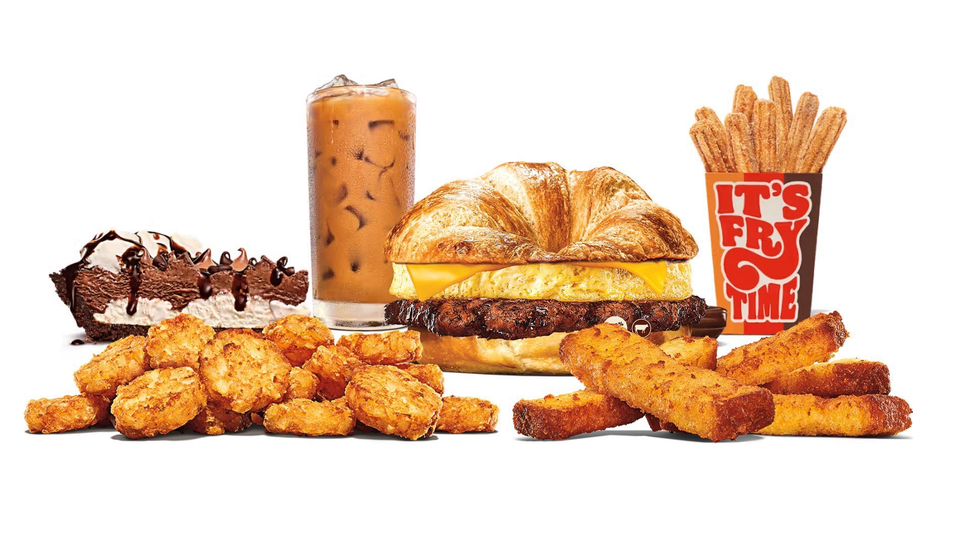 The deal includes items from the sides, sweets, drinks, and the breakfast section (Image via Burger King)