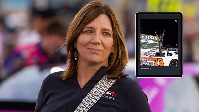 Kelley Earnhardt highlights son Wyatt Miller's first Late Model win as Earnhardt legacy grows