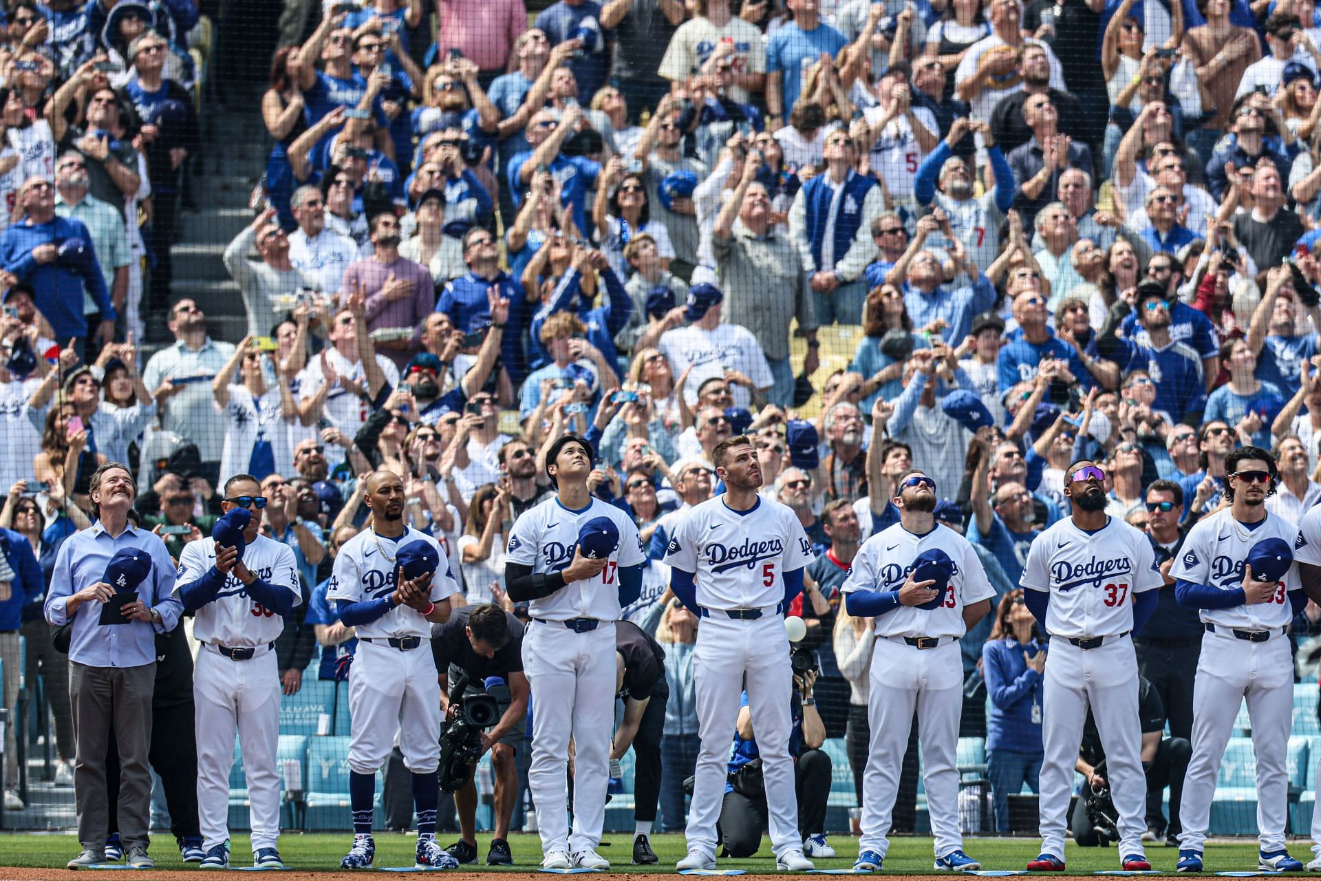 dodgers home opener against cardinals - Source: Getty