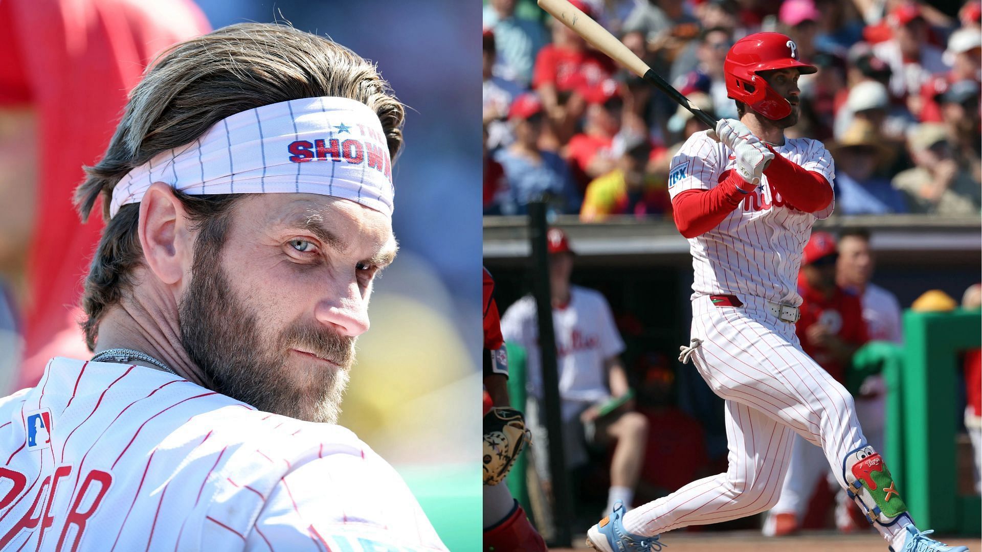 Bryce Harper spoke to Ken Rosenthal about his pursuit of 500 home runs and his Phillies contract (Photo Source: IMAGN)