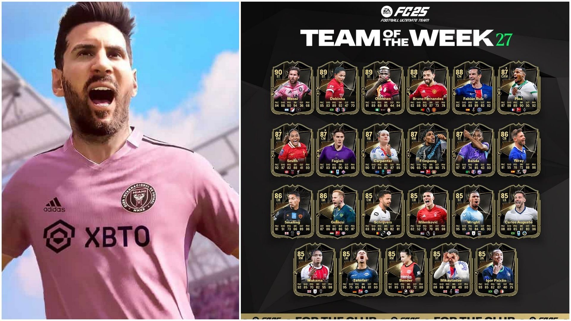 TOTW 27 is live (Images via EA Sports)