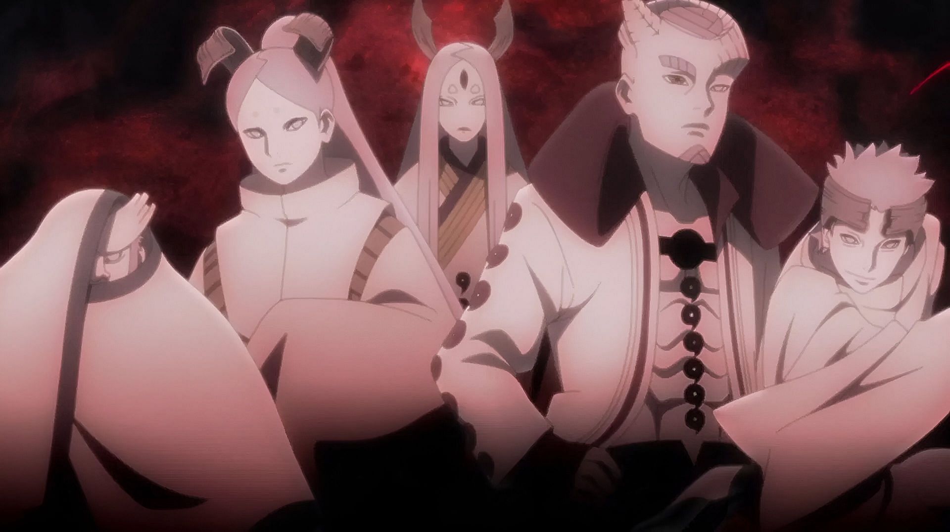 The Otsutsuki clan as seen in the anime (Image via Studio Pierrot)