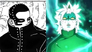 Boruto Two Blue Vortex chapter 20 sneak peek shows Mitsuki's Sage mode against a Shinju