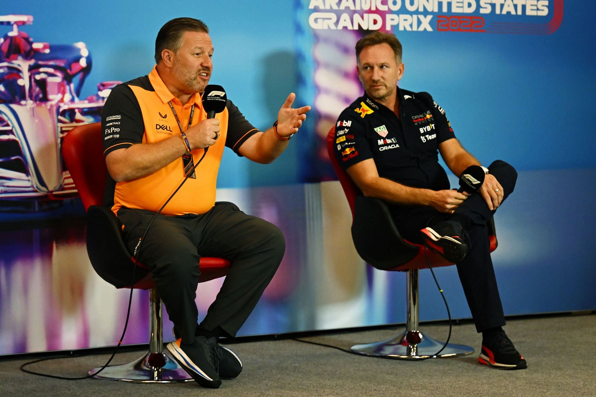 Zak Brown [L] Christian Horner [R] (Image Source: Getty)