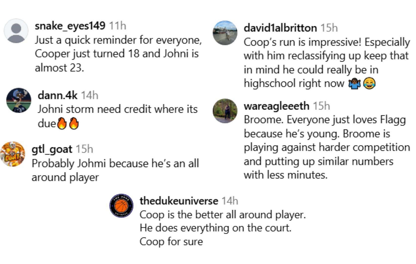 Fans debate Flagg and Broome&#039;s contention for the Player of the Year award | via @slamuniversity/ig