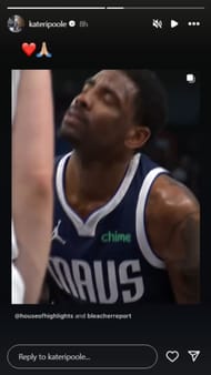 Kateri Poole reacts to Irving's injury | via @kateripoole/ig