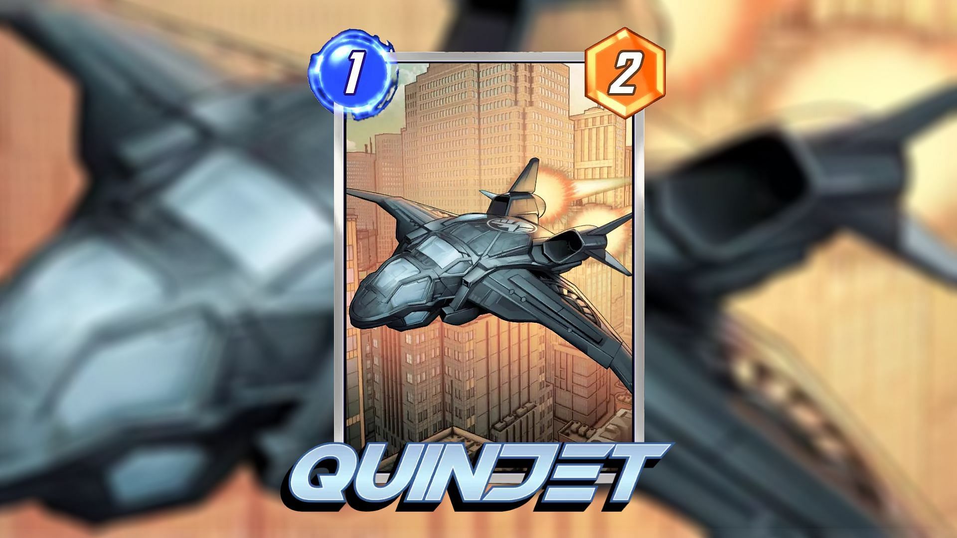 Quinjet can be used in most Marvel Snap Agamotto decks (Image via Nuverse)