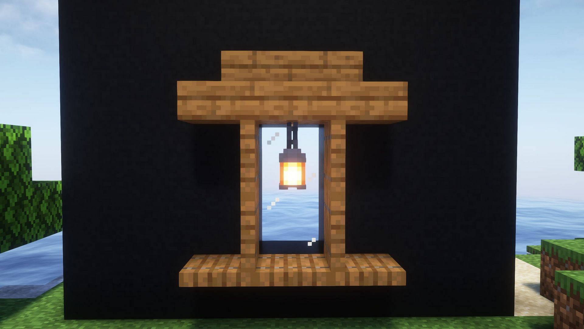 Simplest window design (Image via Sportskeeda Gaming || Mojang Studios)