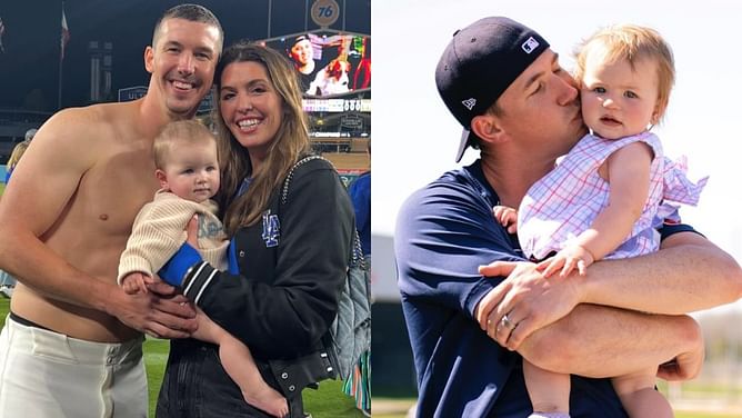 Walker Buehler melts hearts with sweet fieldside moment with daughter Finley