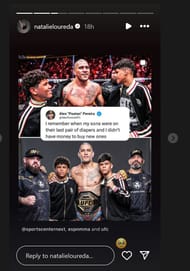 Bobby Miller's girlfriend Natalie Loureda's instagram story (Source: Instagram/@natalieloureda)