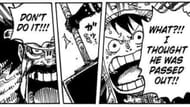 Loki grabbing Ragnir in the One Piece manga (Image via Shueisha)