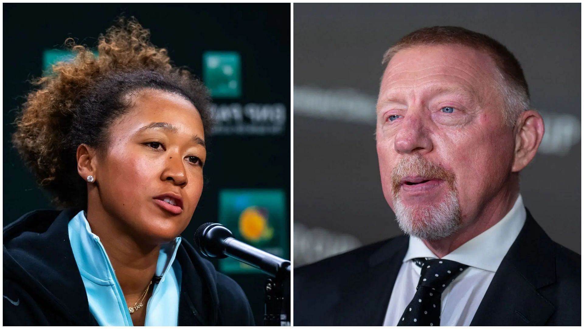 Naomi Osaka and Boris Becker