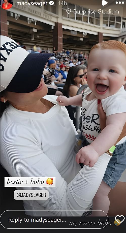 Mady Seager with Turner Newborn