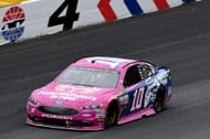 Danica Patrick, Stewart-Haas Racing, Warriors in Pink Ford Fusion races through turn four during the Monster Energy NASCAR Cup Series Bank of America 500 on October 08,2017, at Charlotte Motor Speedway - Source: Getty