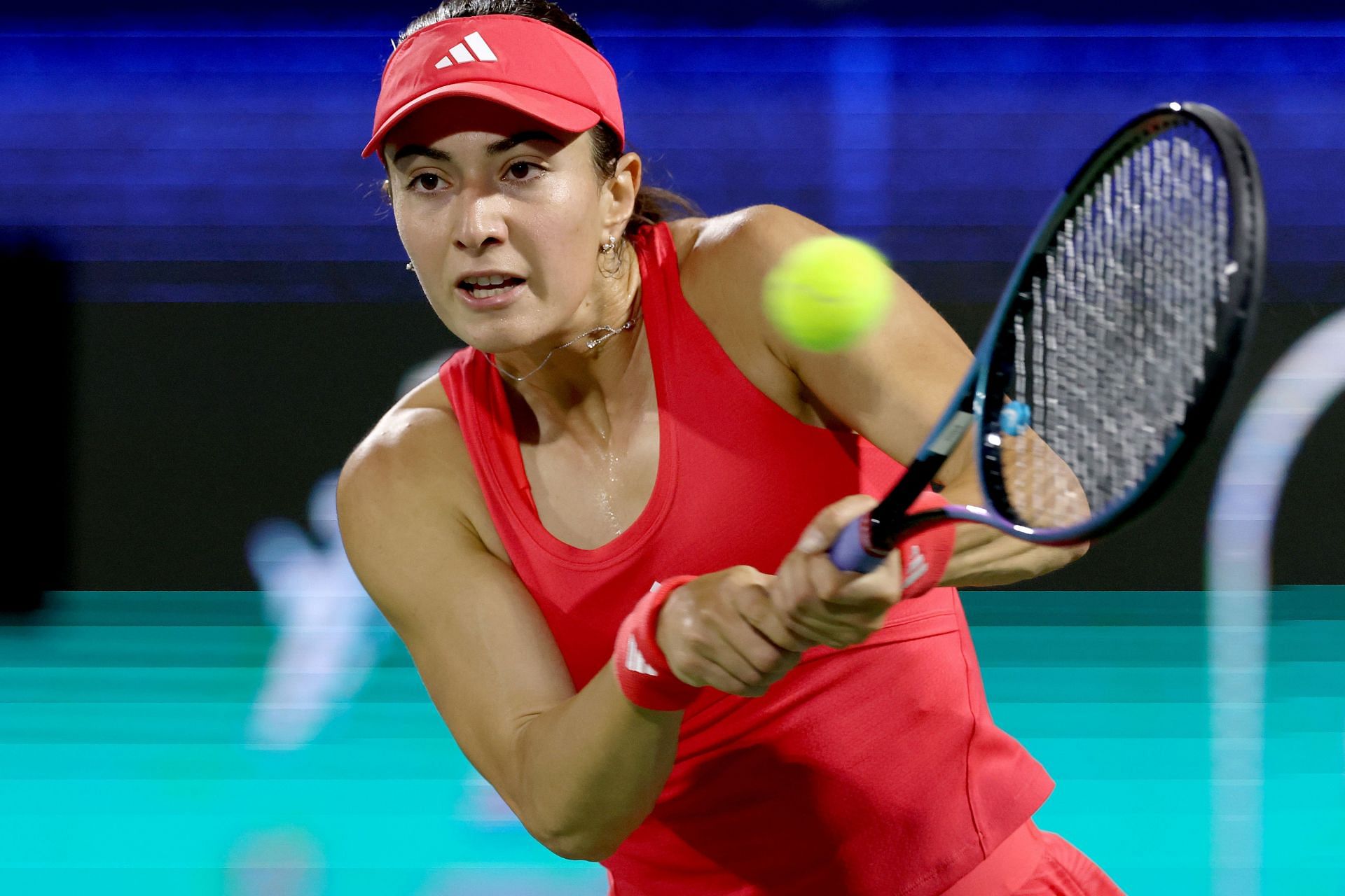 Elina Avanesyan at the Dubai Tennis Championships 2025. (Photo: Getty)