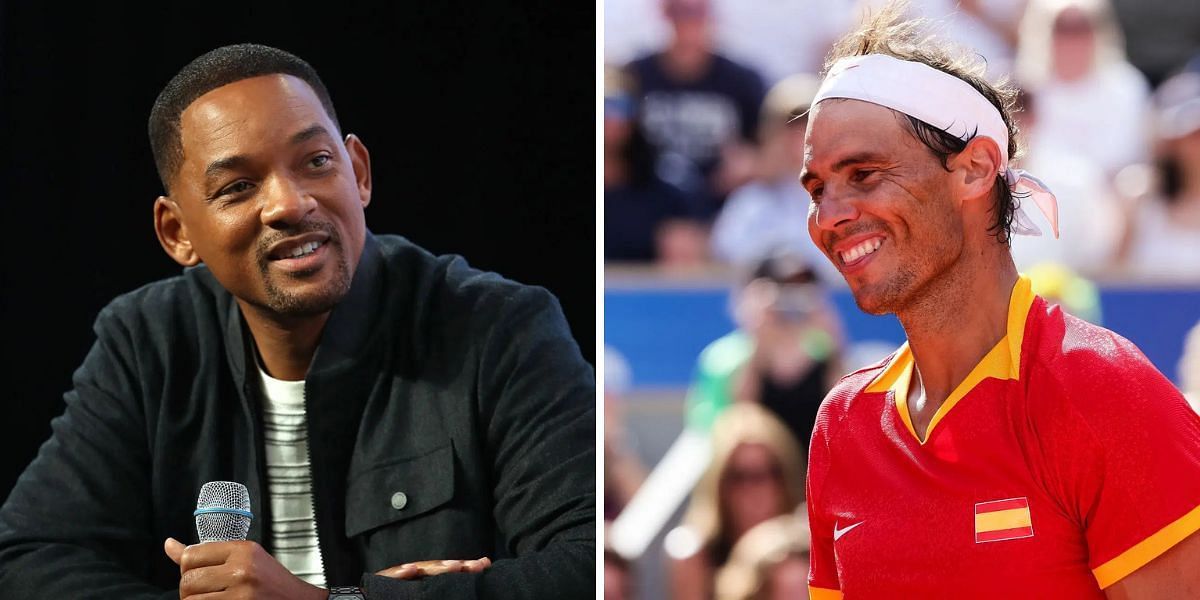 Rafael Nadal and Will Smith. Source: Getty