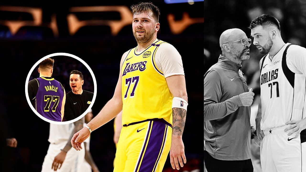 &quot;Makes my life easy&quot; - Luka Doncic seemingly takes shots at Jason Kidd after striking claim about Lakers JJ Redick (Image Source: Getty, IMAGN)