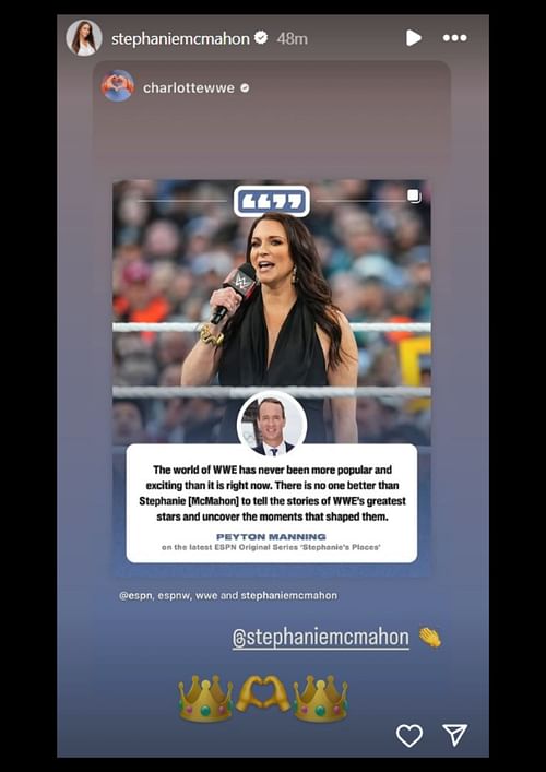 Image via Stephanie McMahon's Instagram Story