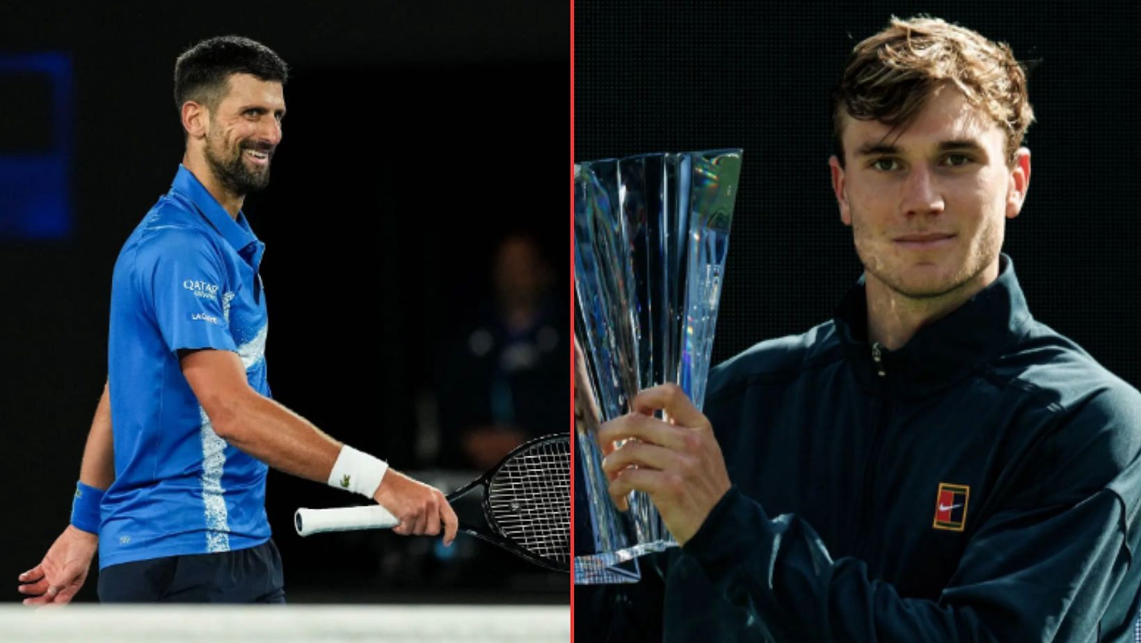 Novak Djokovic applauds Indian Wells champion Jack Draper (Image Source: Getty)