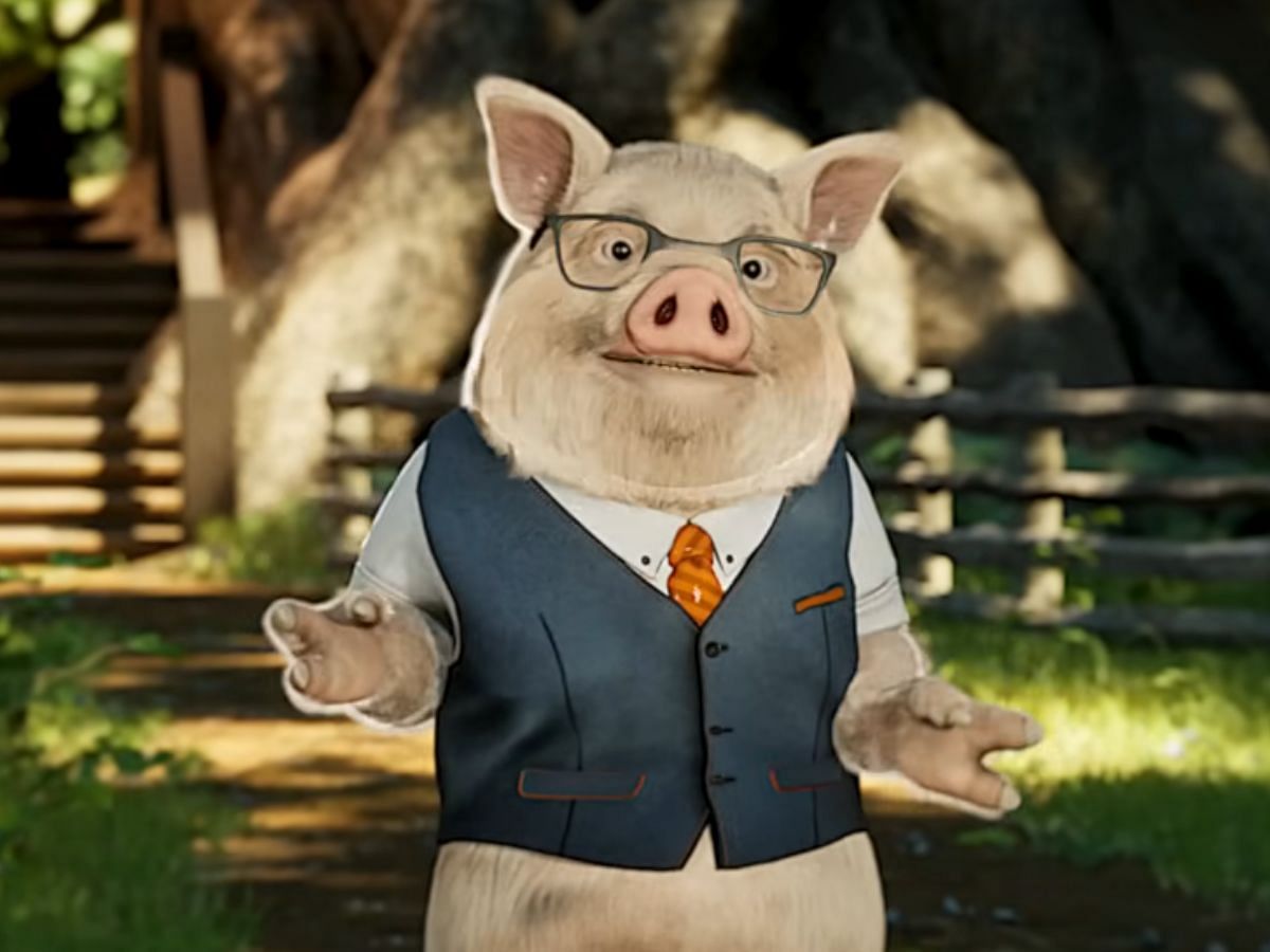 League of Pigs channel uses CGI-rendered pig as commentator (Image via YouTube/@League of Pigs)