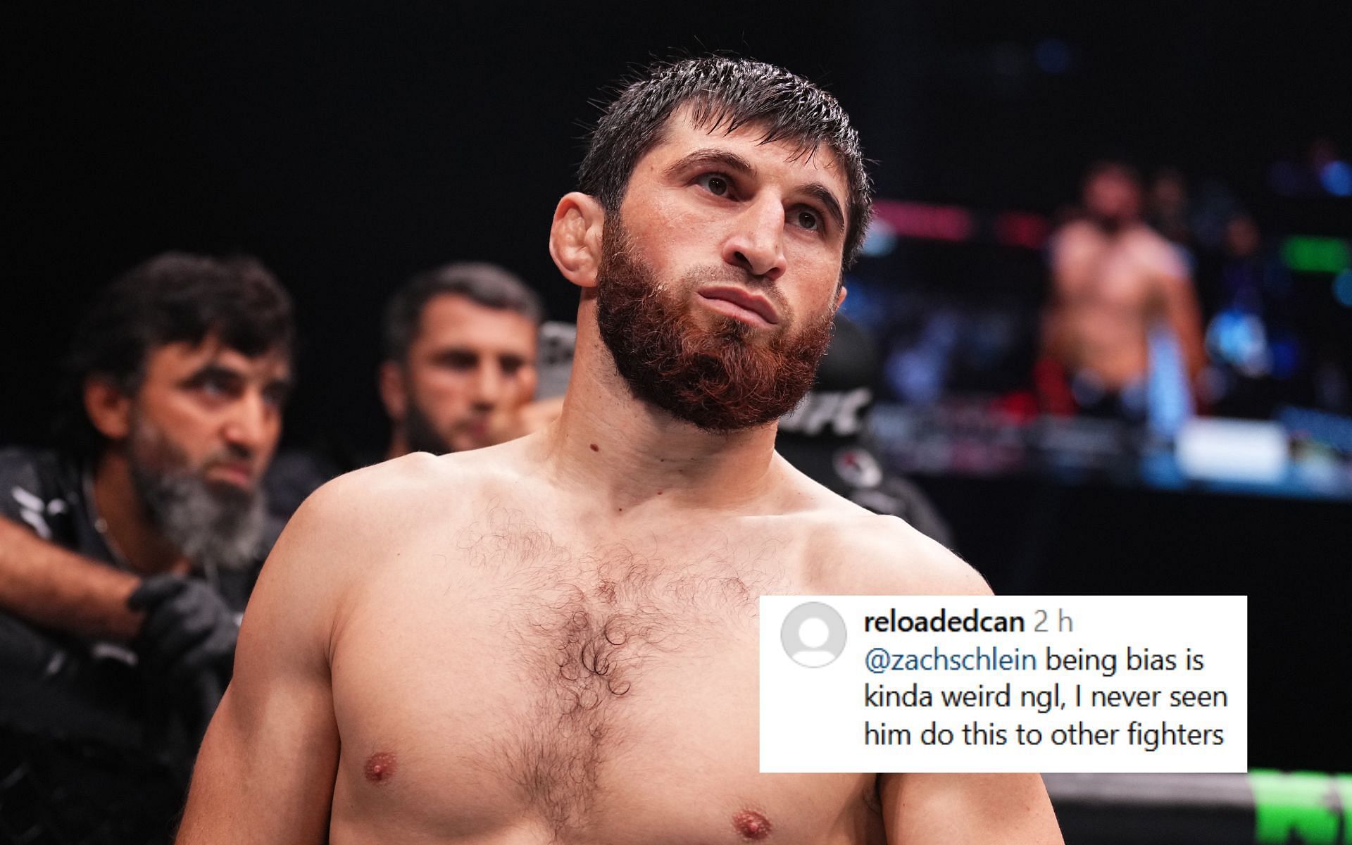 UFC cutman dismisses bias against Magomed Ankalaev. [Images courtesy: Getty]