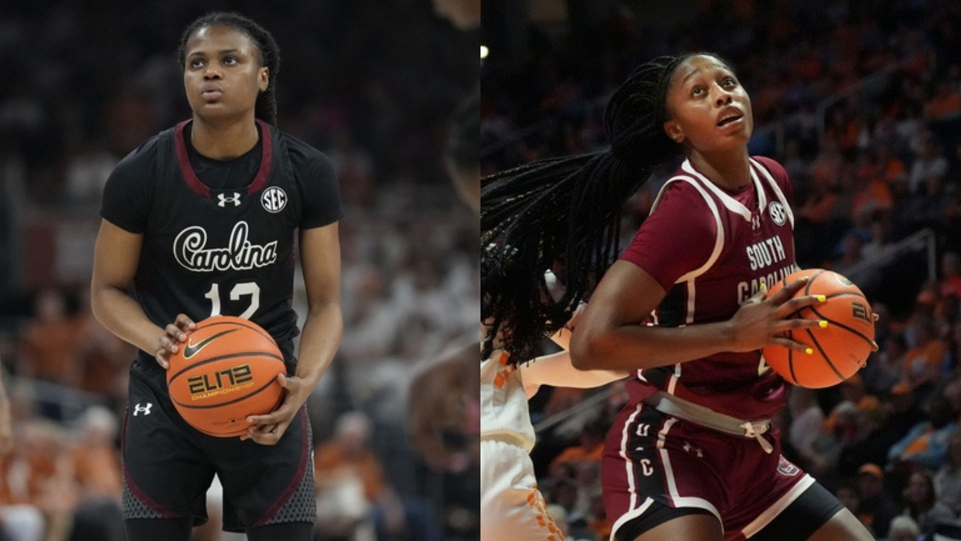 South Carolina stars MiLaysia Fulwiley and Joyce Edwards. Source: Imagn