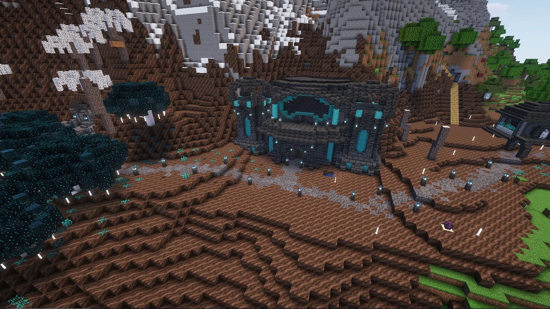 Minecraft Deep Dark inspired base