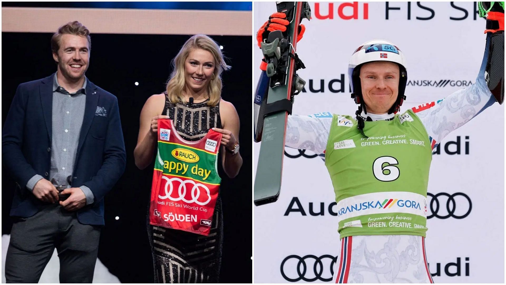 Aleksander Kilde, Mikaela Shiffrin and Henrik Kristoffersen