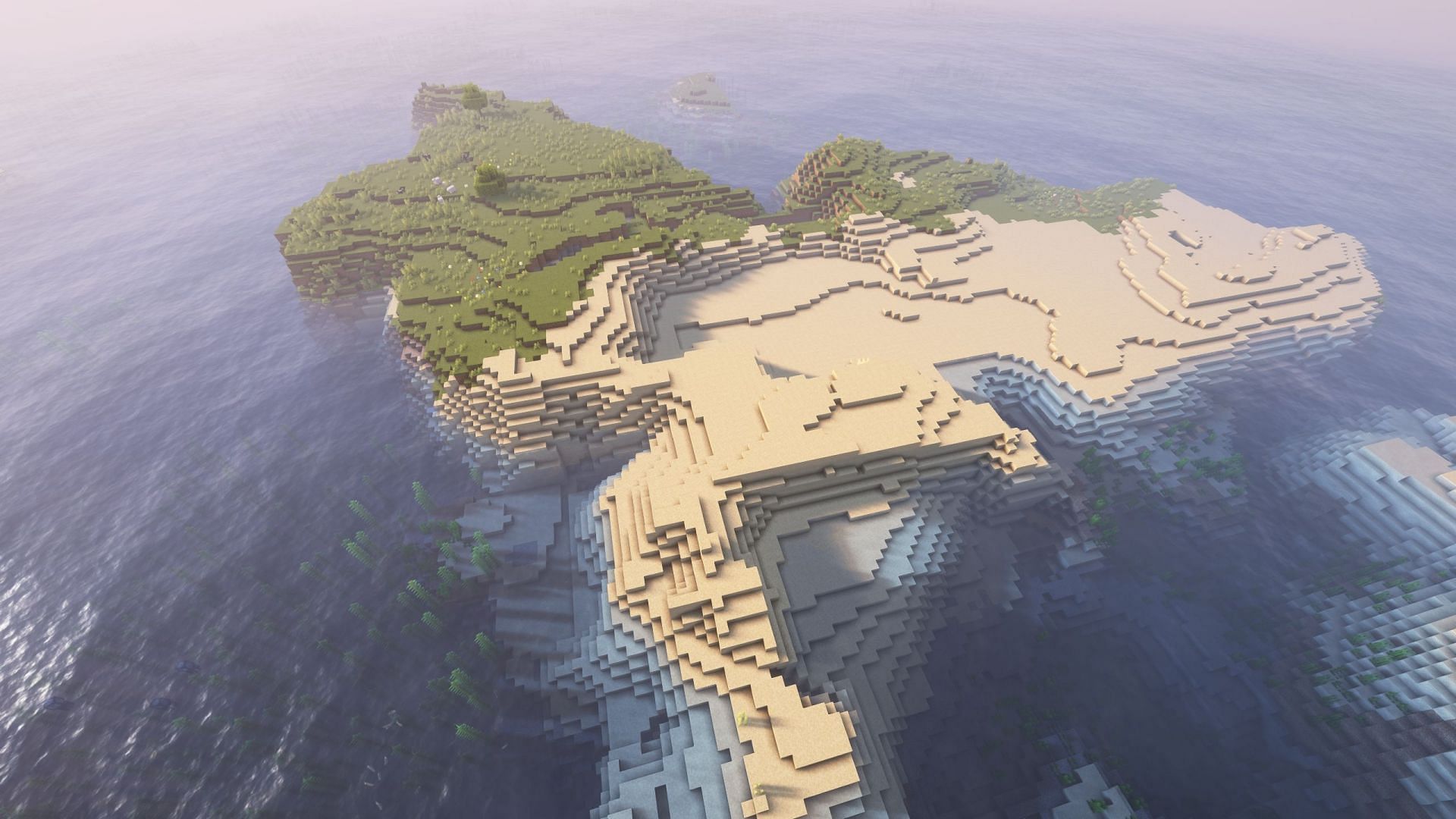 There are several things to remember while surviving on an island (Image via Sportskeeda Gaming/Mojang Studios)