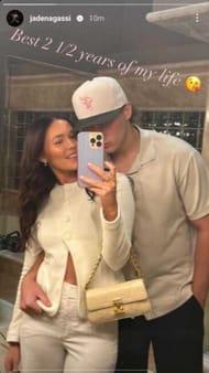 Steffi Graf & Andre Agassi's son Jaden's Instagram story (Image: Instagram @jadenagassi)