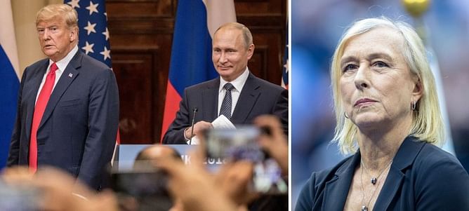 Martina Navratilova slams Republican Senator over 'imperialist' take on Donald Trump and Vladimir Putin deciding the 'future of Ukraine'
