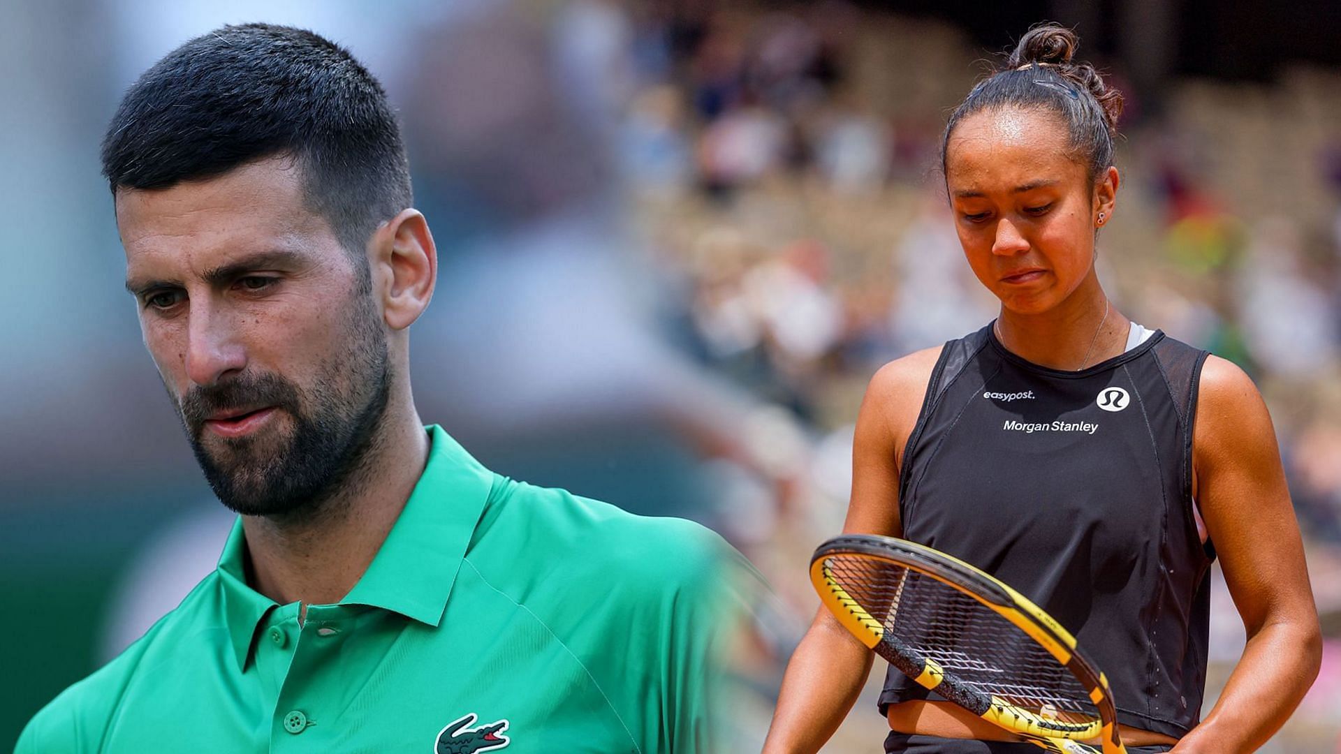 Novak Djokovic and Leylah Fernandez were among the big names to lose on Day 4 of the BNP Paribas Open 2025. (Photos: Getty)